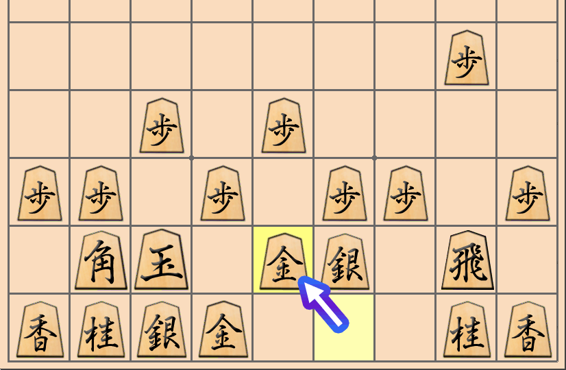 将棋で「エルモ囲い」と言われる囲いを含んだ陣形